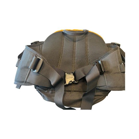 LL Bean Lumbar Pack Yellow Black Nylon Hiking Fanny Pack OXT03 unisex - Picture 6 of 6